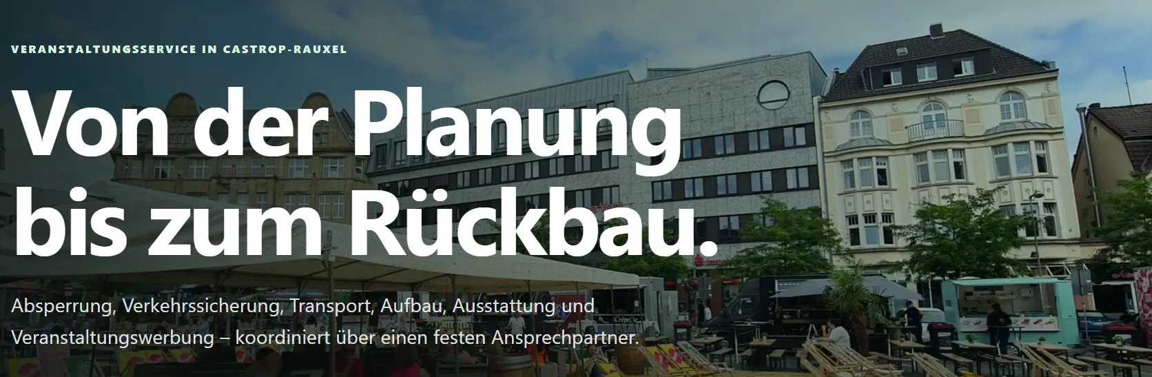 Startbereich der MenAtWork Website